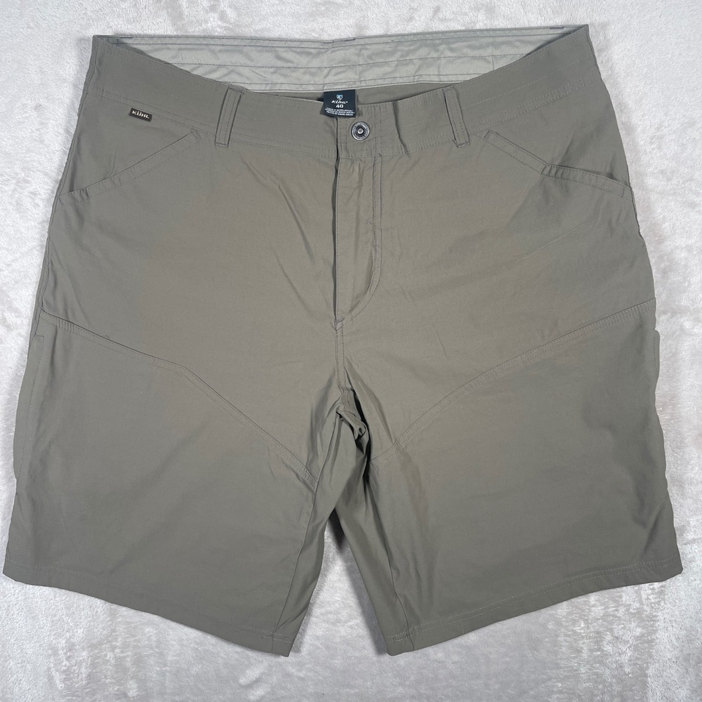 Kuhl Shorts Renegade Mens 40‎ Khaki Desert Green Hiking Technical Outdoors